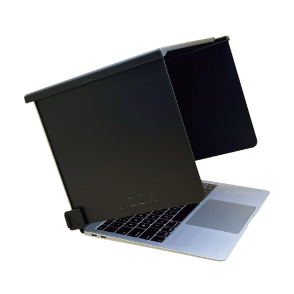 The Outdoor Workplace VIZOR Pro front view showing anti-glare hood for clear screens