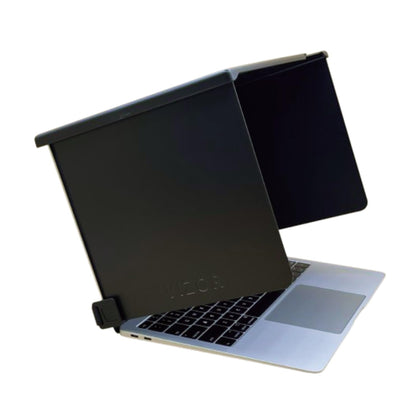 The Outdoor Workplace VIZOR Pro front view showing anti-glare hood for clear screens