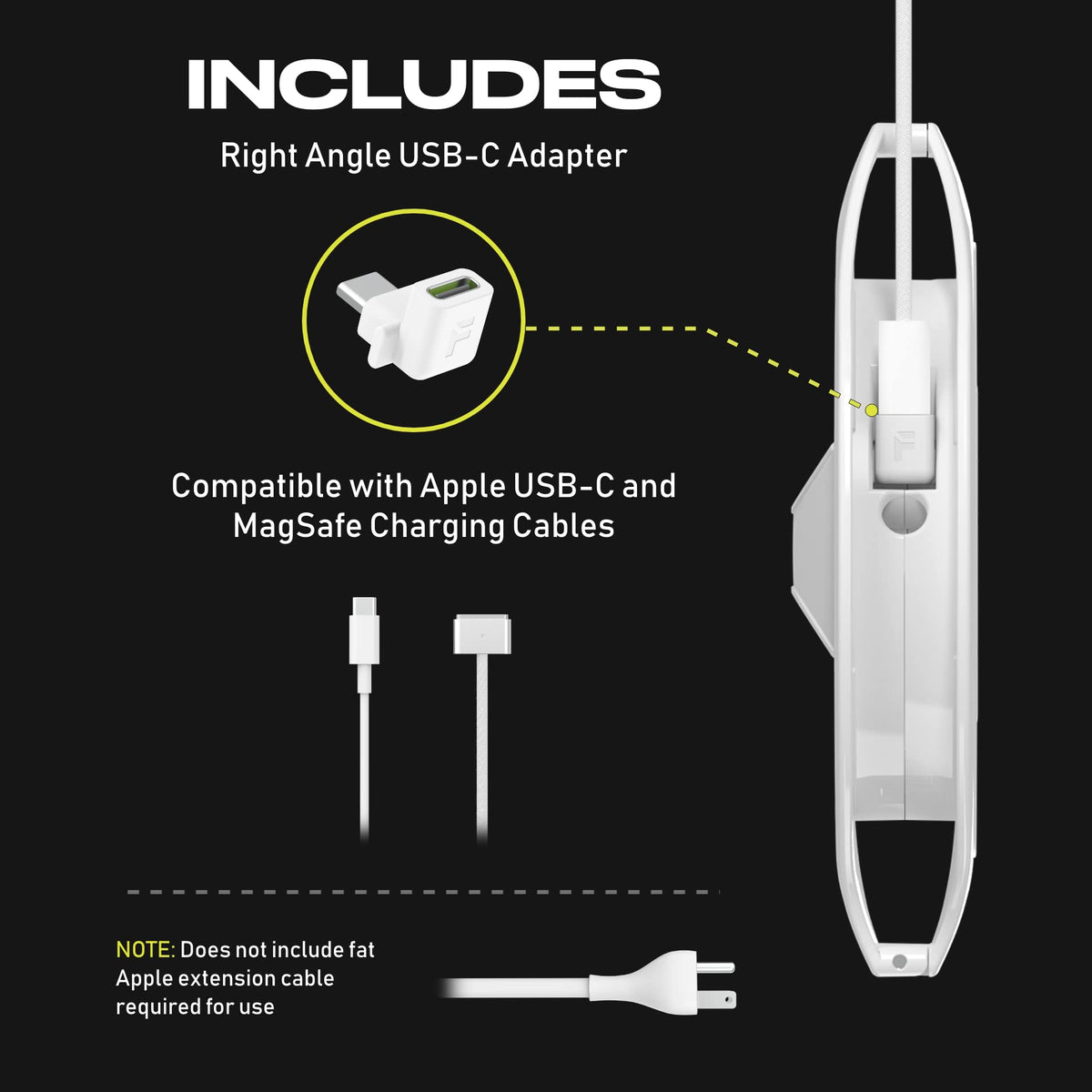The Side Winder removable inserts show charger compatibility options.