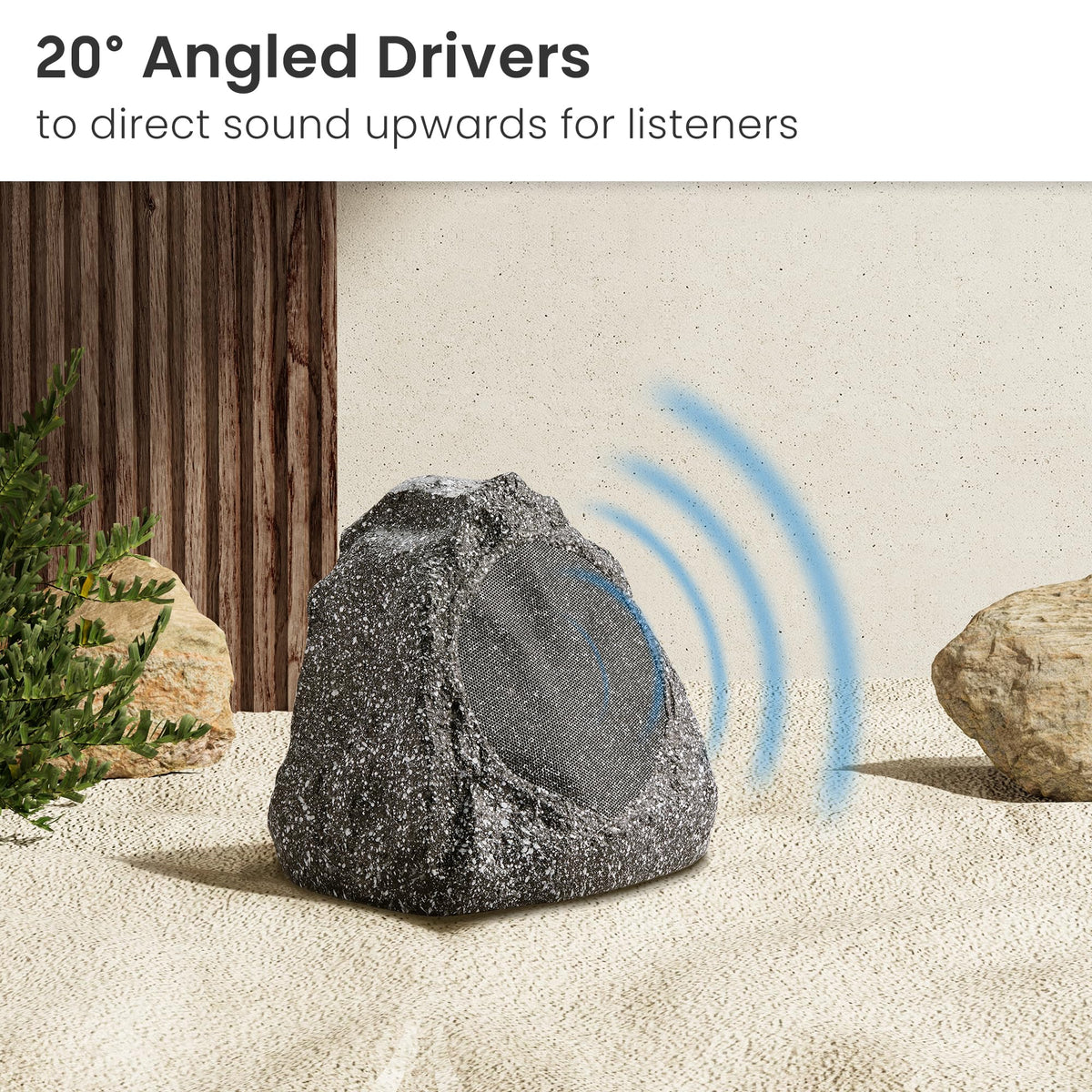 Theater Solutions ferro-fluid cooled soft dome tweeter delivers crisp highs outdoors.