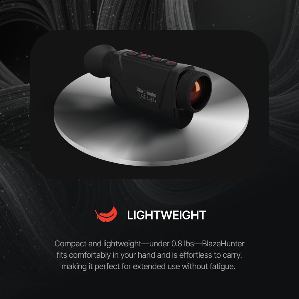 theOpticGuru BlazeHunter lightweight design reduces fatigue during long hunts.