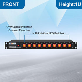 ThePoEstore 1U PDU interior cabling display for organized connectivity