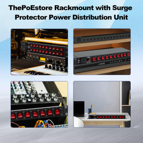 ThePoEstore 1U PDU durable metal housing for demanding environments