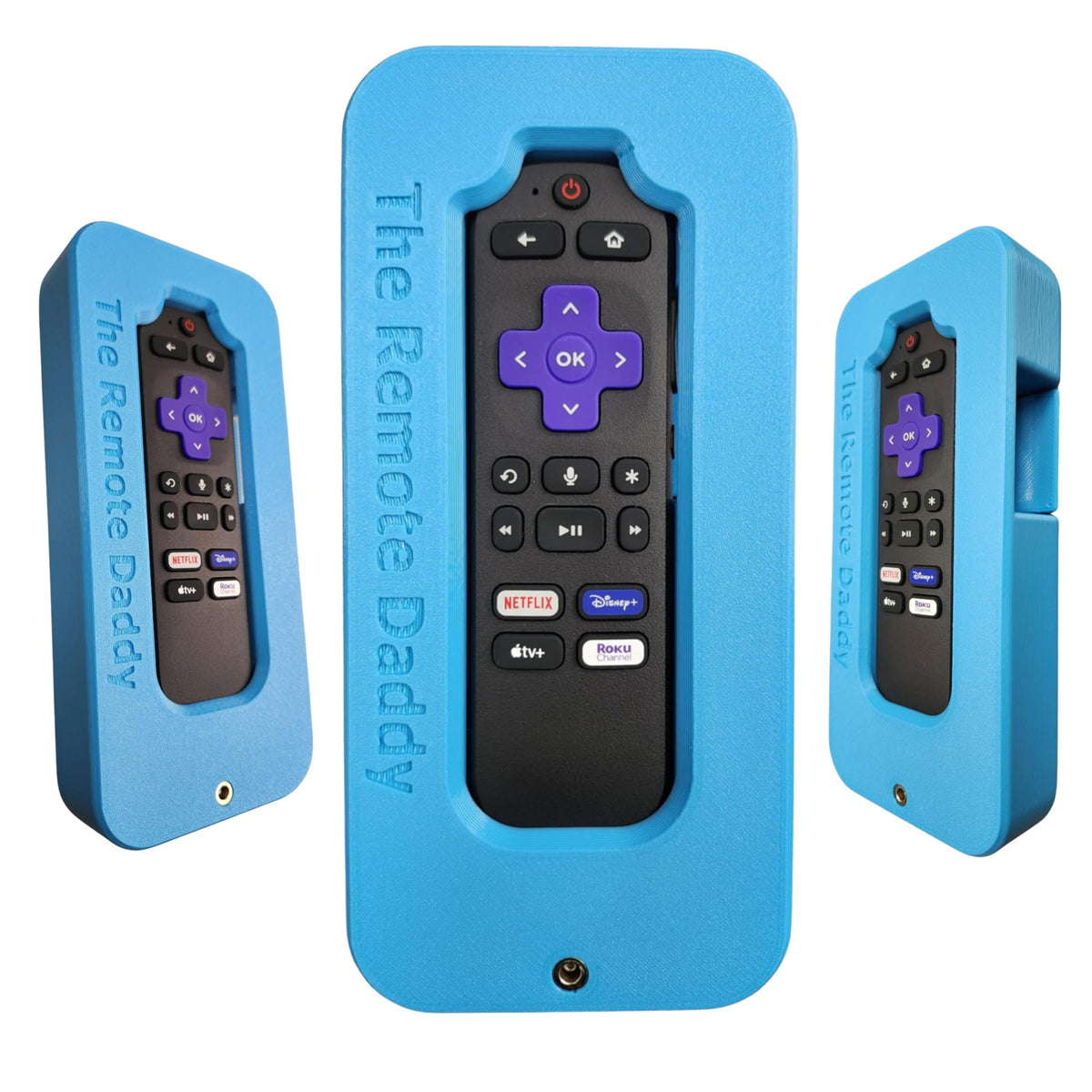 The Remote Daddy fits the Roku Voice Remote 2024 snugly, protecting against chewing.