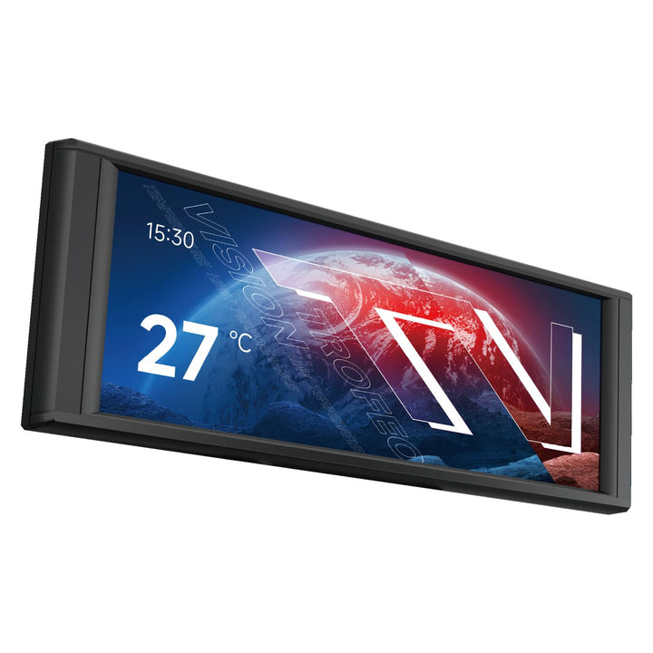 Thermalright front panel view showing screen and bezel, enhances case aesthetics
