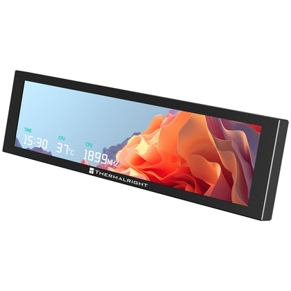 Thermalright front panel view showing crisp colors and clear readouts benefit easy monitoring