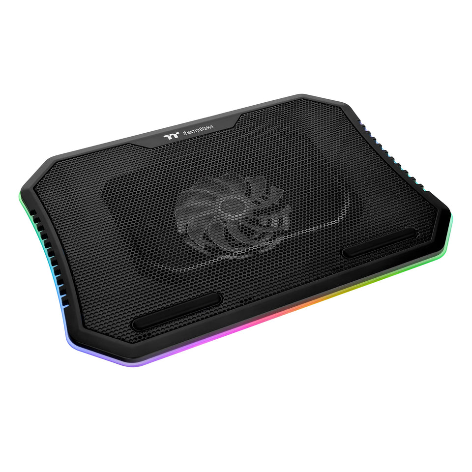 Thermaltake front view showing mesh surface and overall design, enhancing cooling