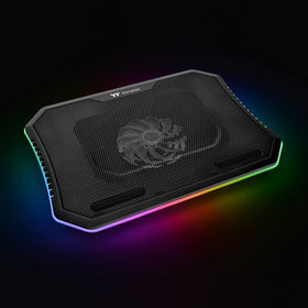 Thermaltake close-up of steel mesh top showing airflow-friendly perforations and durability