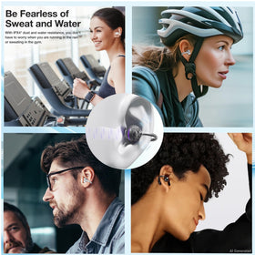 THIИKAЯ close-up of ear-clip showing ergonomic fit and comfort