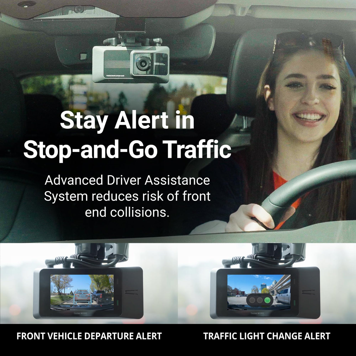 Thinkware ARC parking surveillance mode records when motion or impacts are detected.