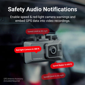 Thinkware ARC traffic signal alert helps you notice green lights as they change.