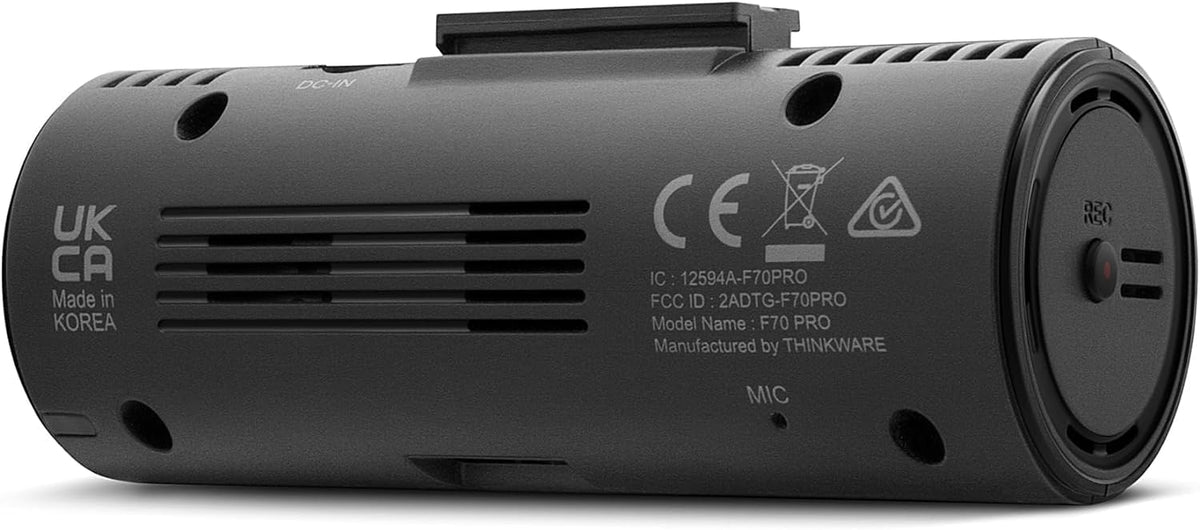 Thinkware F70 PRO motion-detection clip demonstrates incident-triggered saving for review.