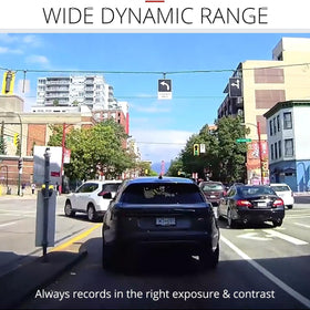 THINKWARE Q200 GPS speed alerts embedded in video help analyze driving events.