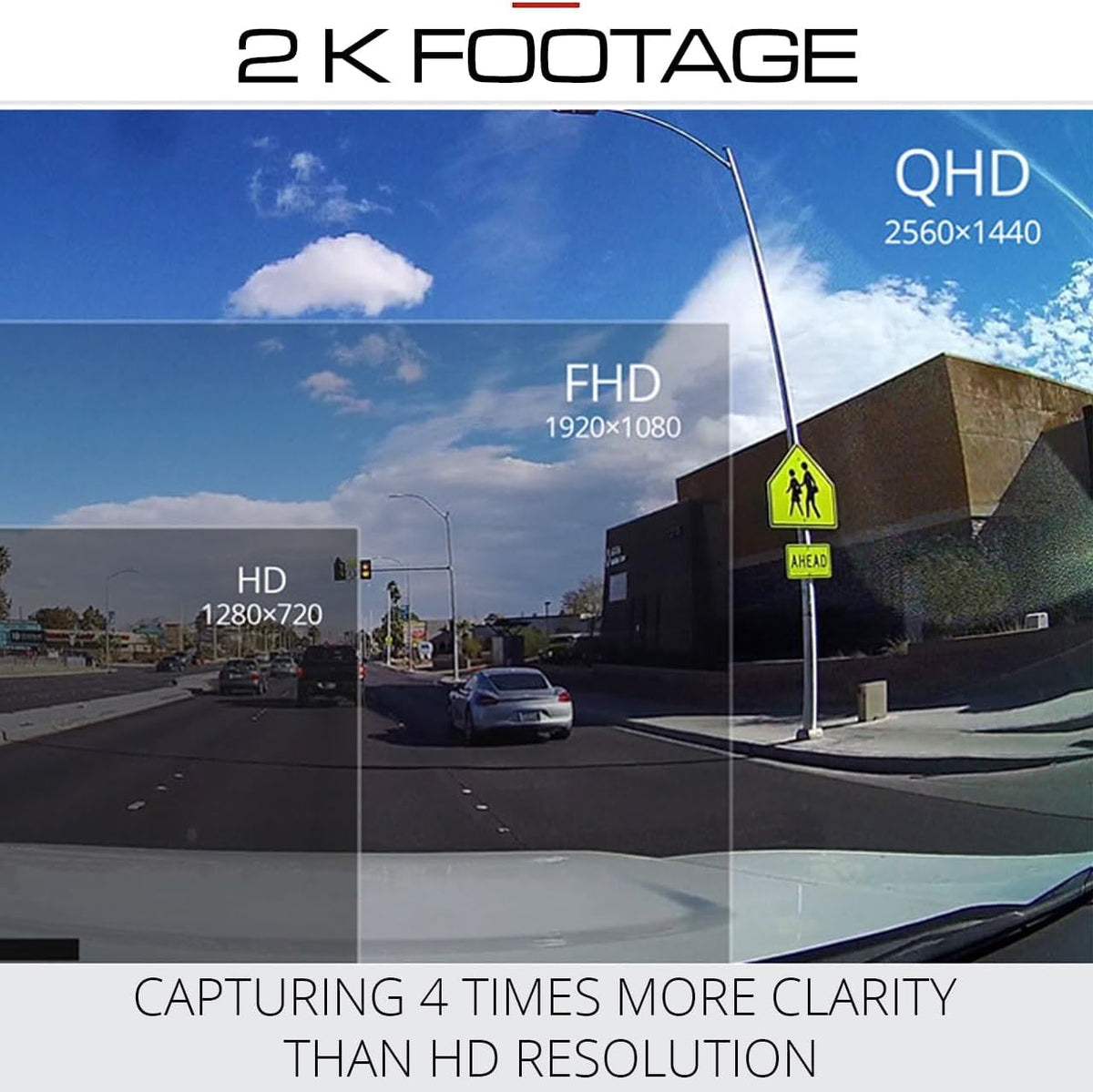THINKWARE Q200 night vision provides clear footage in low light conditions for safer night driving.