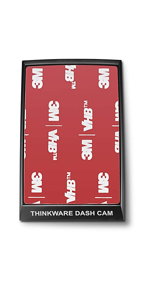 Thinkware U1000 adhesive mount behind windshield reduces glare and vibration.