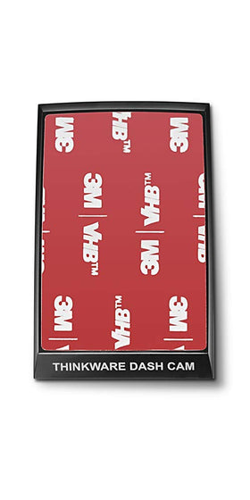 Thinkware U1000 adhesive mount behind windshield reduces glare and vibration.