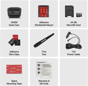 Thinkware U3000 app connectivity enables seamless control and reviews.