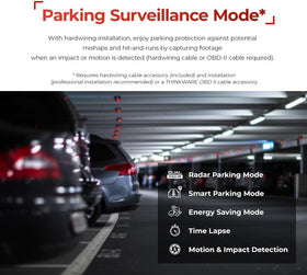 Thinkware U3000 GPS map data shows speed and location context.