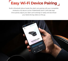 Thinkware U3000 night vision 4.0 provides clearer footage in darkness.