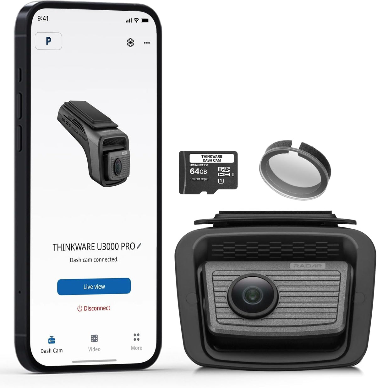 Thinkware U3000 Pro front dash cam captures crisp 4K footage for clear evidence.