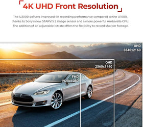 Thinkware U3000 STARVIS 2 sensor close-up highlights strong low-light performance.