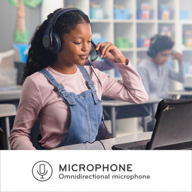 ThinkWrite detailed shot of flip-down omnidirectional microphone for clearer voice pickup