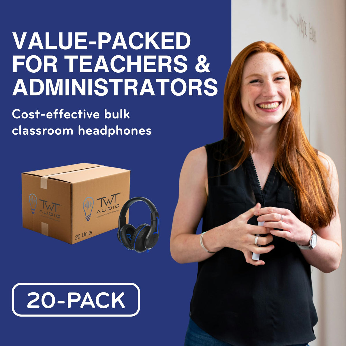 ThinkWrite TWT Audio headphones compatible with laptops and tablets