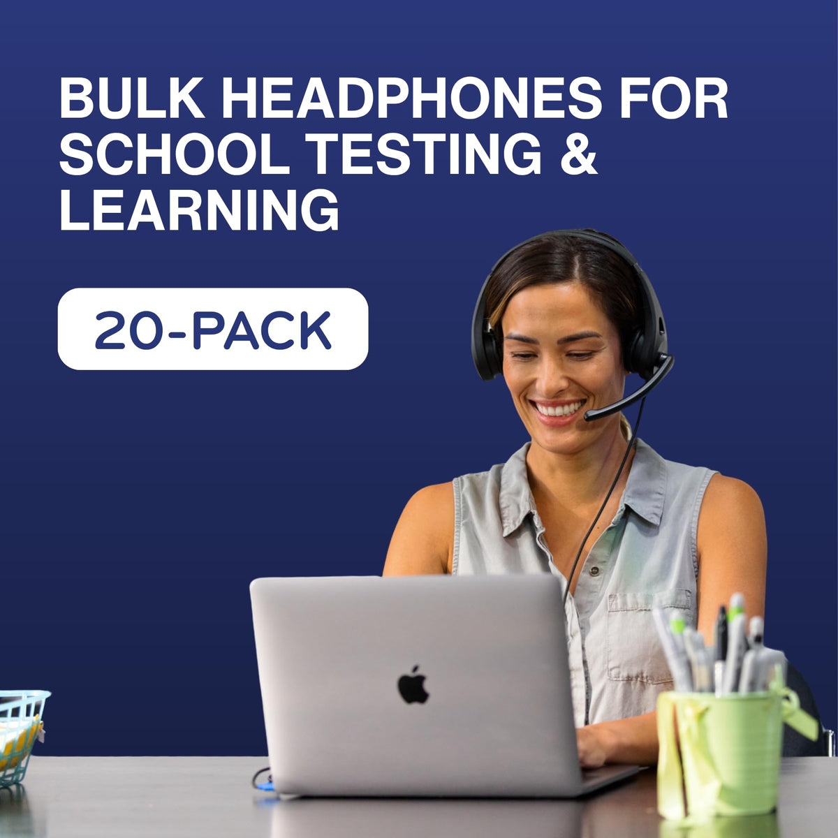 ThinkWrite TWT Audio headphones with plush ear cushions for comfort