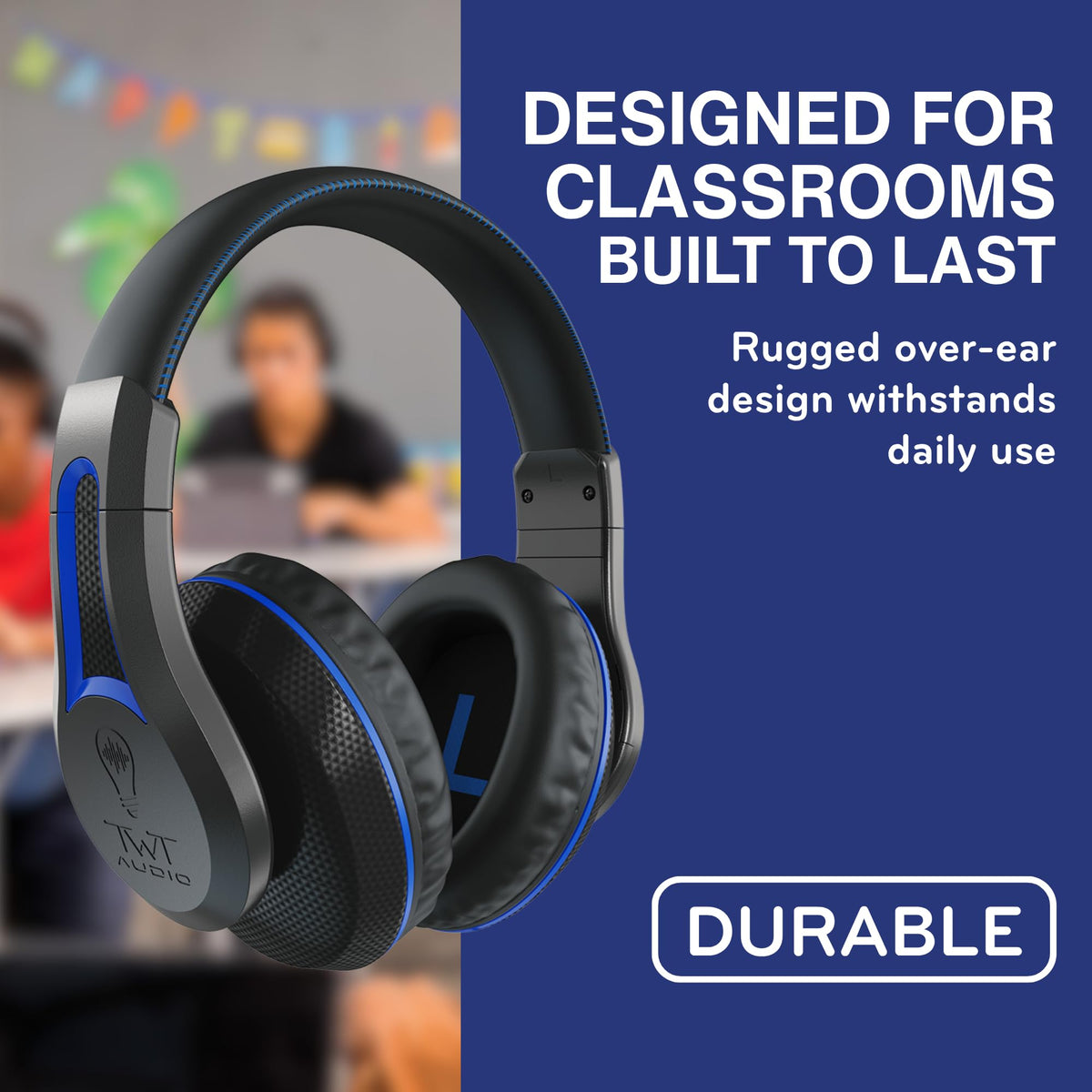 ThinkWrite TWT Audio headphones side view showing slim profile