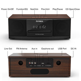 THINKYA Compact micro HiFi fits neatly in small spaces.