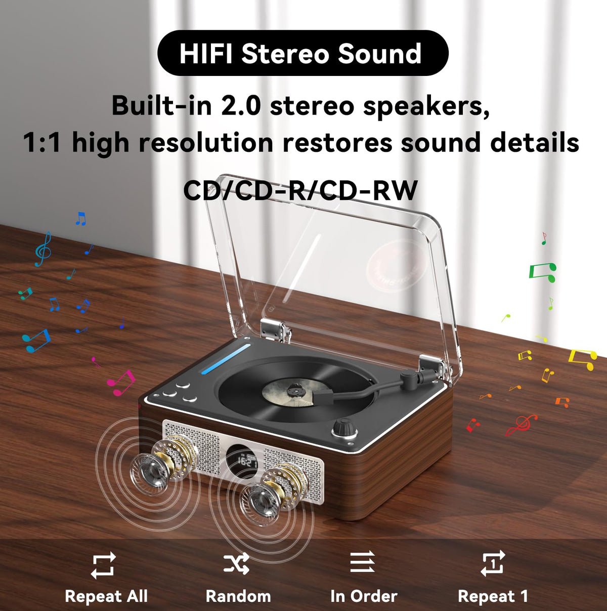 THINKYA remote control enables hands-free music and mode switching.
