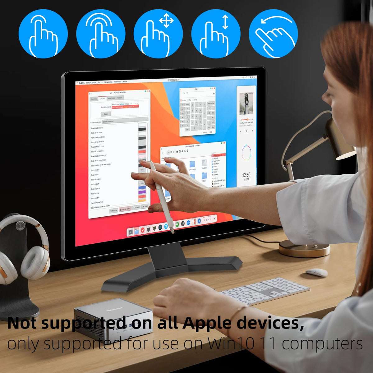 Thinlerain 10-point capacitive touch demonstrates smooth interactive navigation.