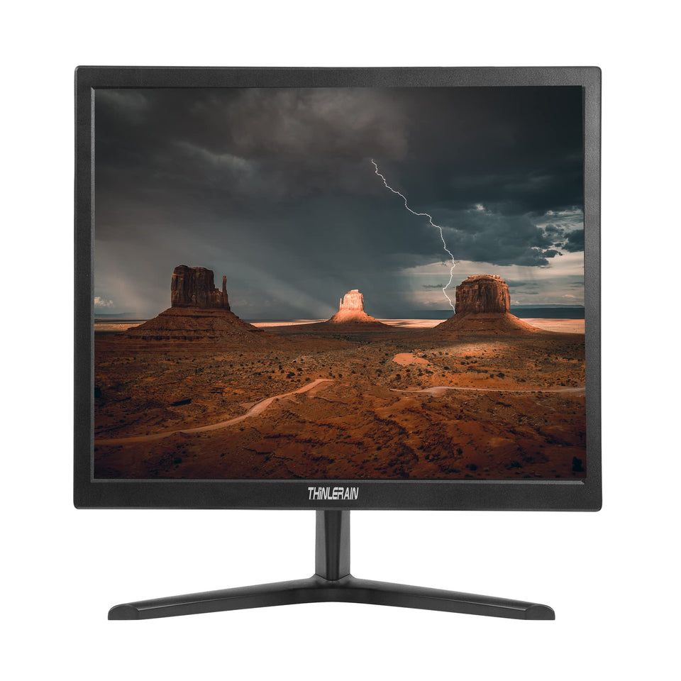 Thinlerain 17-inch monitor front view for compact desk setup