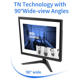 Thinlerain 17-inch LED backlit display with bright, even image quality