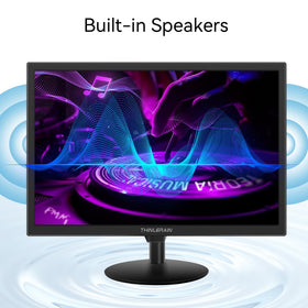 Thinlerain 19-inch monitor built-in speakers deliver clear audio for calls and media