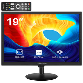 Thinlerain 19-inch monitor front view with crisp 1440x900 visuals for work