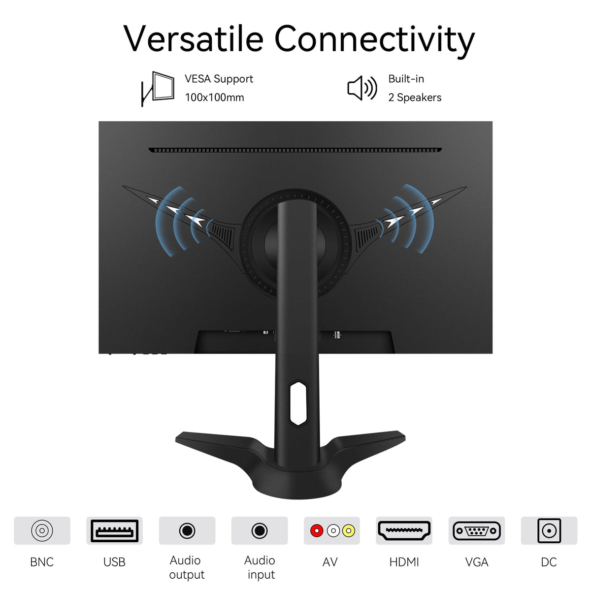 Thinlerain 23.8-inch monitor remote control for easy operation.