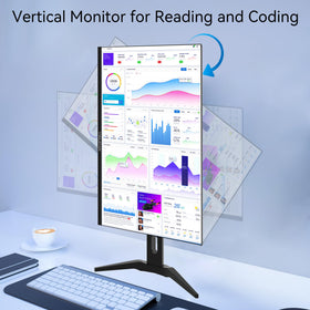 Thinlerain 23.8-inch monitor ultra-thin bezel enhances multi-monitor setups.