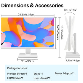Thinlerain built-in speakers simplify desk setup for multimedia tasks.