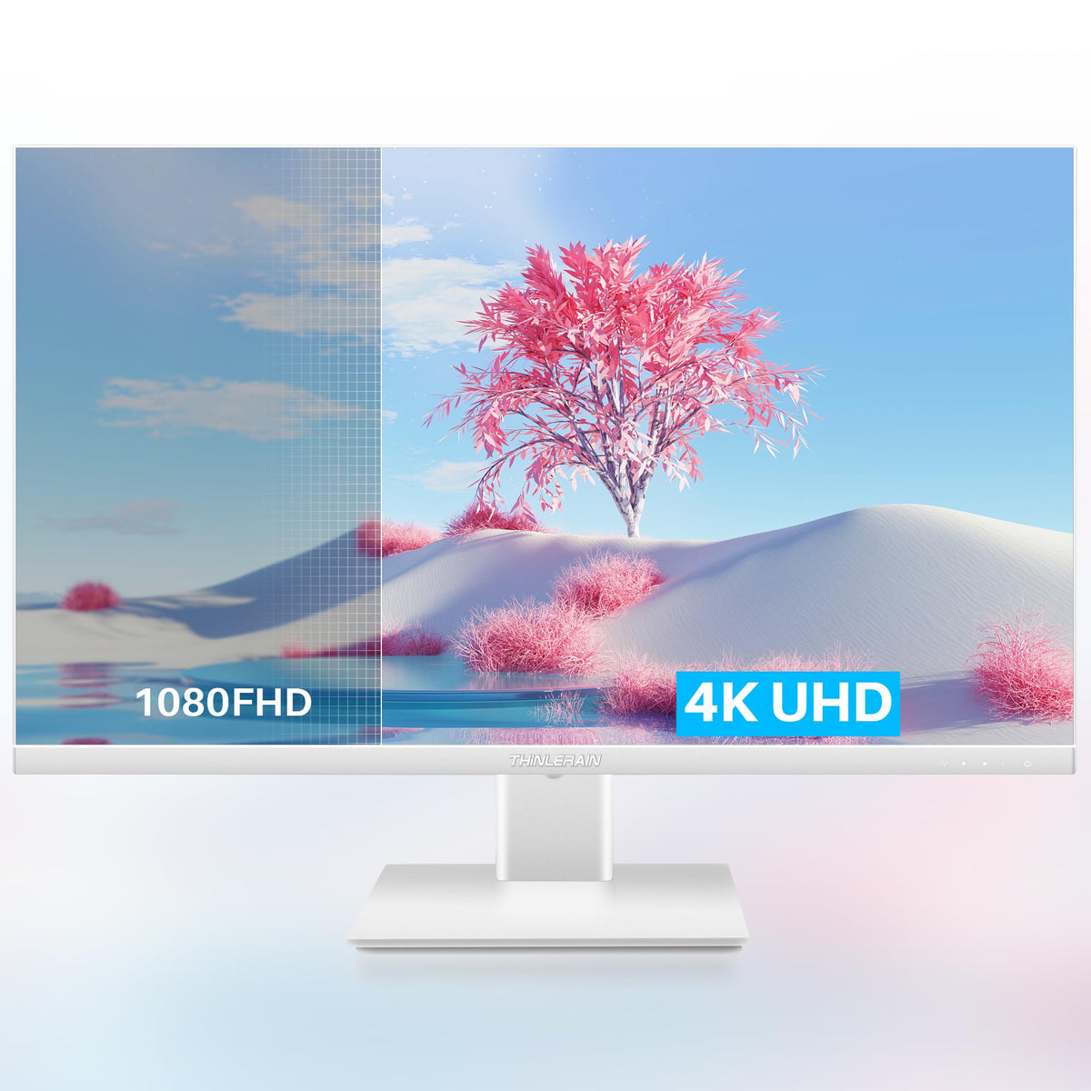 Thinlerain IPS panel provides wide viewing angles for consistent visuals from any angle.
