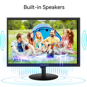 Thinlerain monitor with VESA mounting for wall or arm setup.