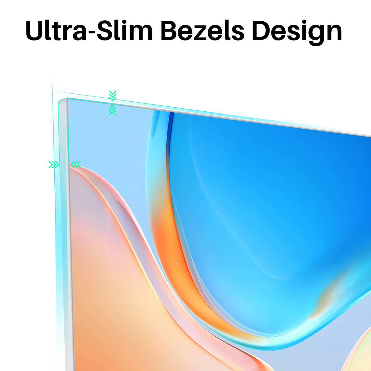 Thinlerain ultra-thin three-sided bezel creates an immersive workspace.