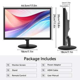 Thinlerain VESA mount design enabling flexible wall or desk mounting.