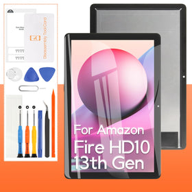 THIRDPOLE Fire HD 10 front display showing clear visuals and touch responsiveness
