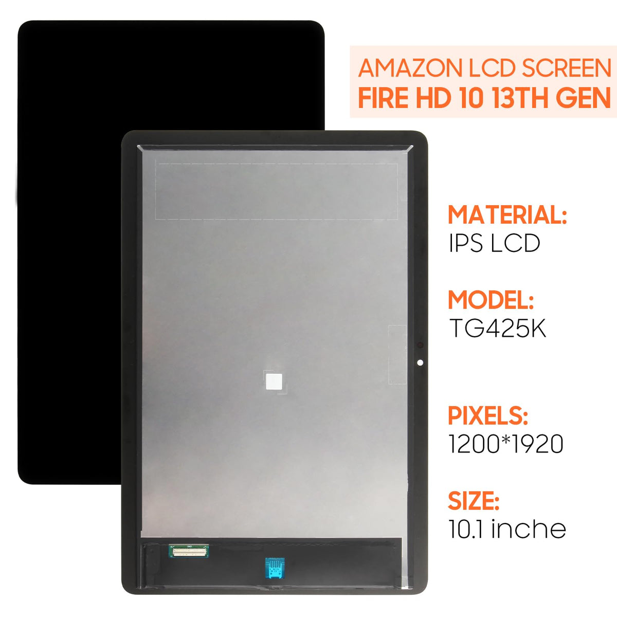 THIRDPOLE full assembly pack for Fire HD 10 13th Gen 2023 TG425K