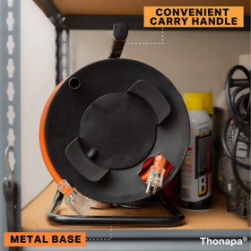 Thonapa in use in backyard keeping extension cord tidy and safe