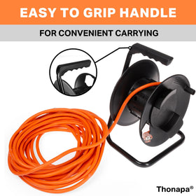 Thonapa beside a foot for scale showing compact portable storage