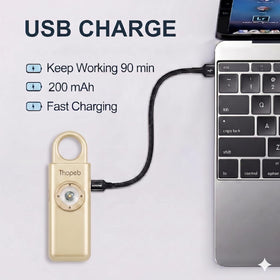 Thopeb rechargeable alarm charging for ready safety