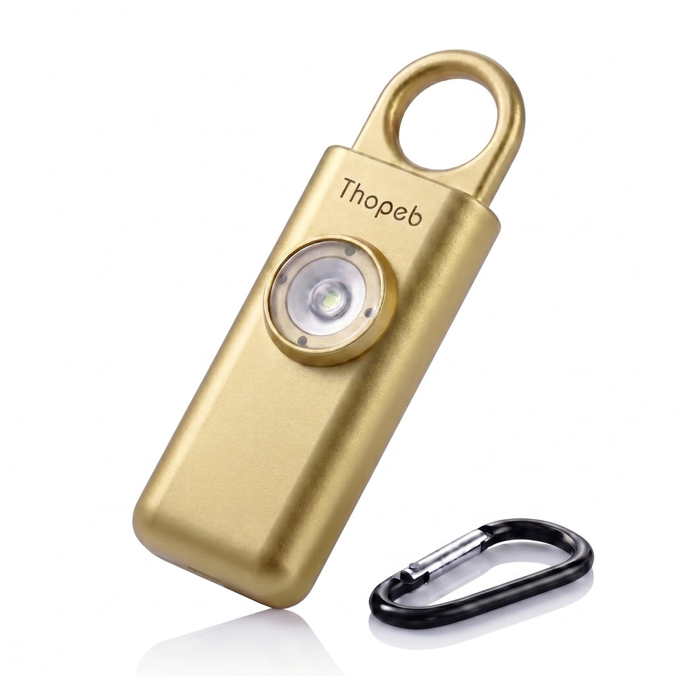 Thopeb siren keychain compact offers quick attention with a 135dB alarm for personal safety.