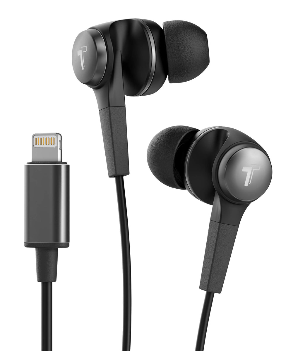 Thore iPhone earphones packaging showing ready-to-use accessory for on-the-go listening